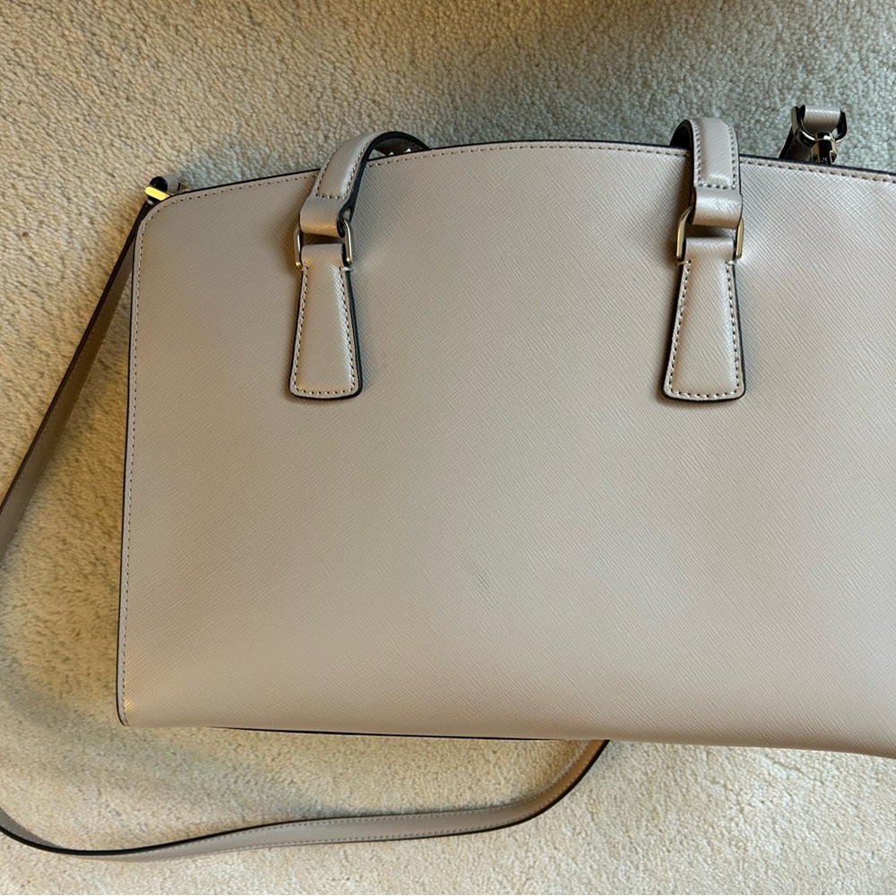 Kate Spade Tan Satchel Bag with Structured Design - Picture 4 of 9